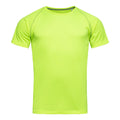Cyber Yellow - Front - Stedman Mens Active Raglan T-Shirt