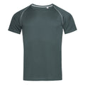 Granite Grey - Front - Stedman Mens Active Raglan T-Shirt