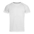 White - Front - Stedman Mens Active Raglan T-Shirt