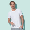White - Back - Stedman Mens Active Raglan T-Shirt