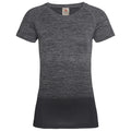 Dark Grey Transition - Front - Stedman Womens-Ladies Active Seamless Raglan Flow T-Shirt