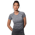 Light Grey Transition - Back - Stedman Womens-Ladies Active Seamless Raglan Flow T-Shirt