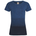 Blue Transition - Front - Stedman Womens-Ladies Active Seamless Raglan Flow T-Shirt