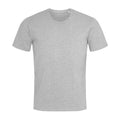 Heather Grey - Front - Stedman Mens Stars T-Shirt