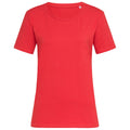 Scarlet Red - Front - Stedman Womens-Ladies Stars T-Shirt
