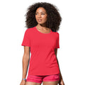 Scarlet Red - Back - Stedman Womens-Ladies Stars T-Shirt