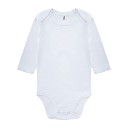 White - Front - Casual Classics Baby Long-Sleeved Bodysuit