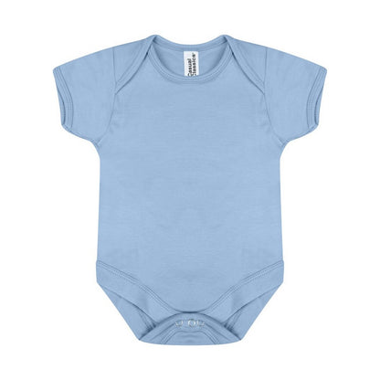 Light Blue - Front - Casual Classics Baby Bodysuit
