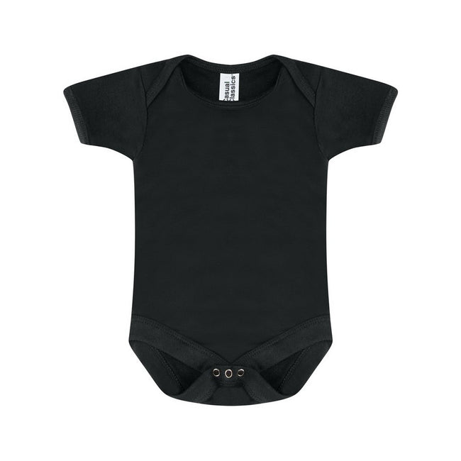 Black - Front - Casual Classics Baby Bodysuit