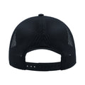 Navy - Back - Atlantis Rapper Faux Suede 5 Panel Trucker Cap