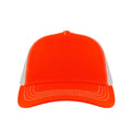 Orange-White - Side - Atlantis Rapper Canvas 5 Panel Trucker Cap