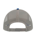 Royal Blue-Grey - Back - Atlantis Rapper Canvas 5 Panel Trucker Cap