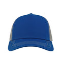 Royal Blue-Grey - Side - Atlantis Rapper Canvas 5 Panel Trucker Cap