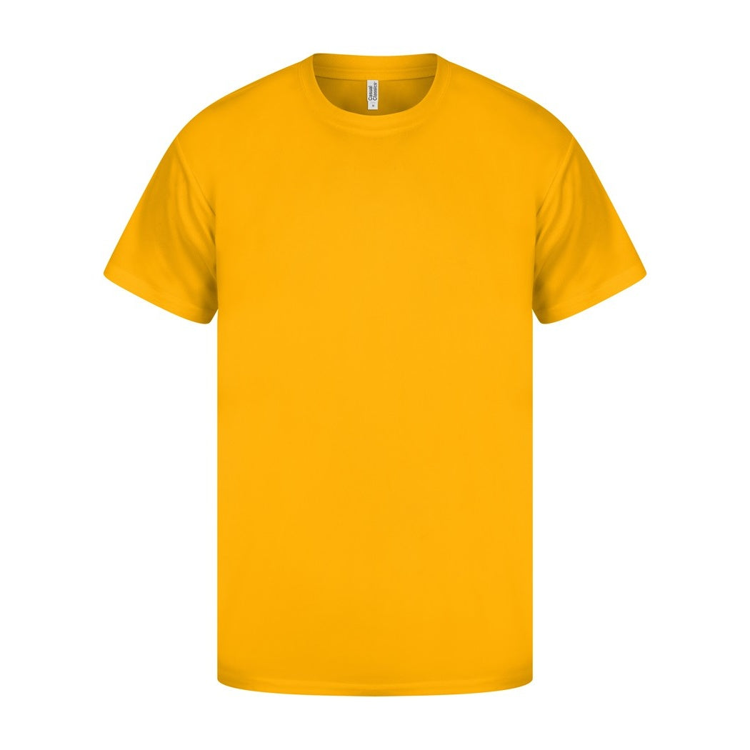 Yellow - Front - Casual Classics Mens Original Tech T-Shirt