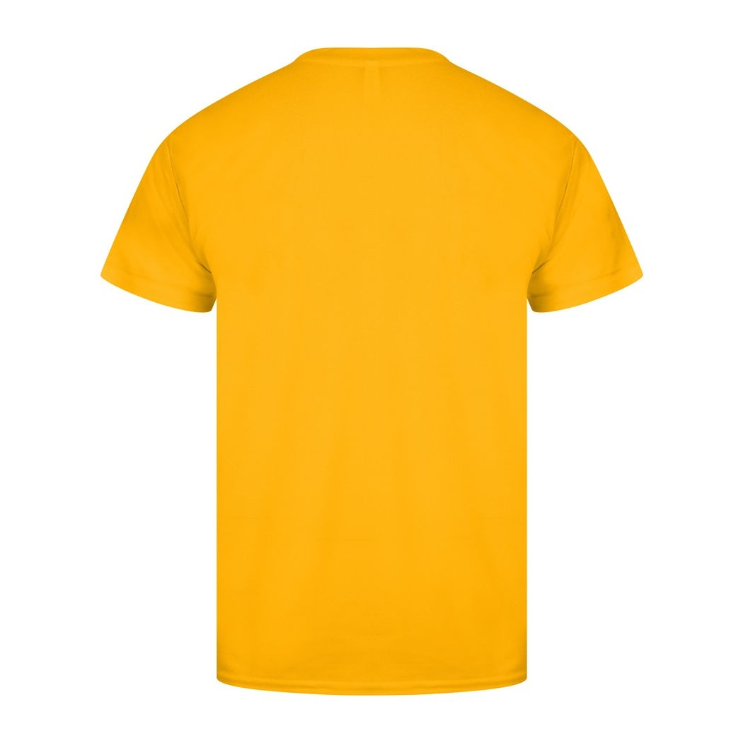 Yellow - Back - Casual Classics Mens Original Tech T-Shirt