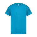 Sapphire Blue - Front - Casual Classics Mens Original Tech T-Shirt