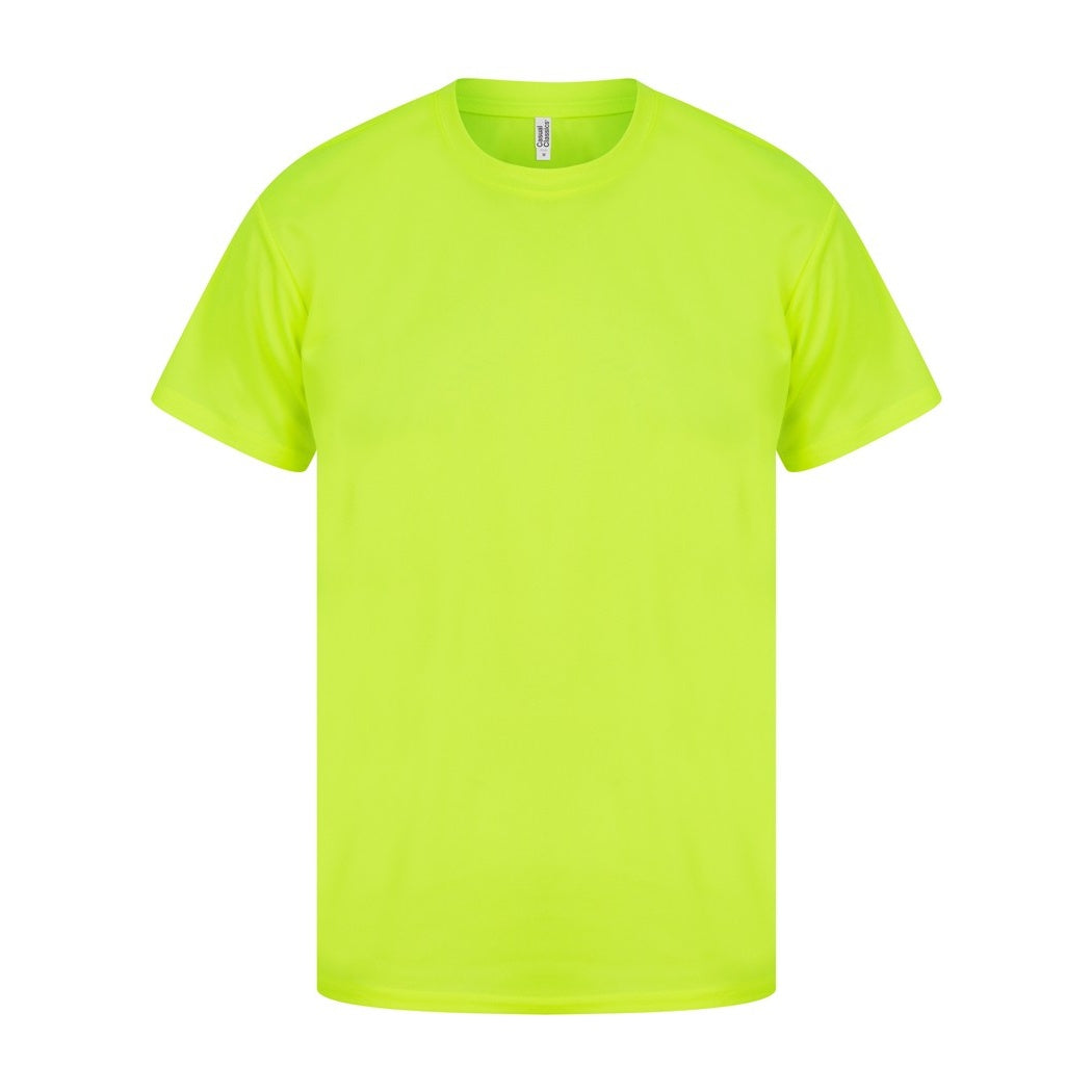 Lime - Front - Casual Classics Mens Original Tech T-Shirt