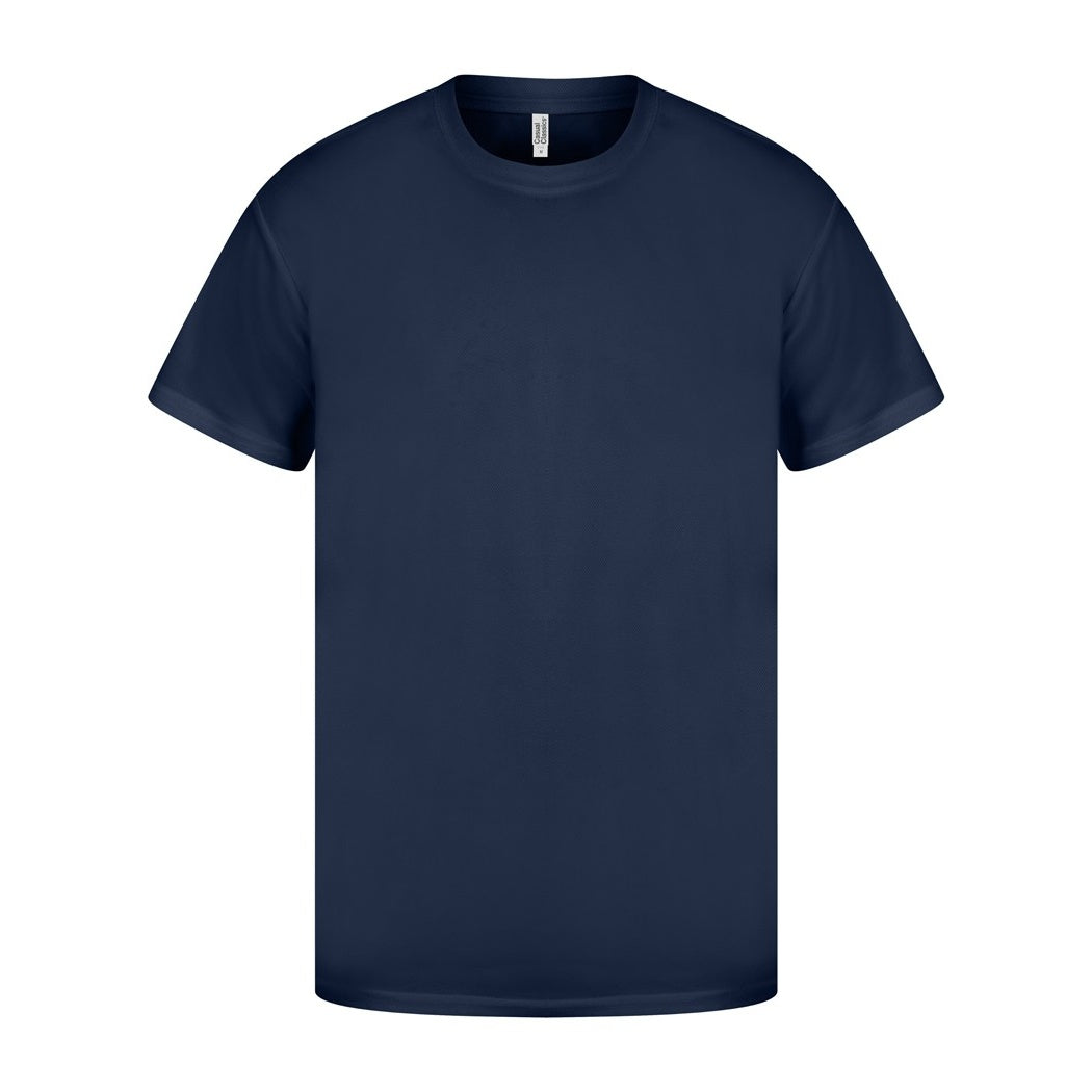 Navy - Front - Casual Classics Mens Original Tech T-Shirt