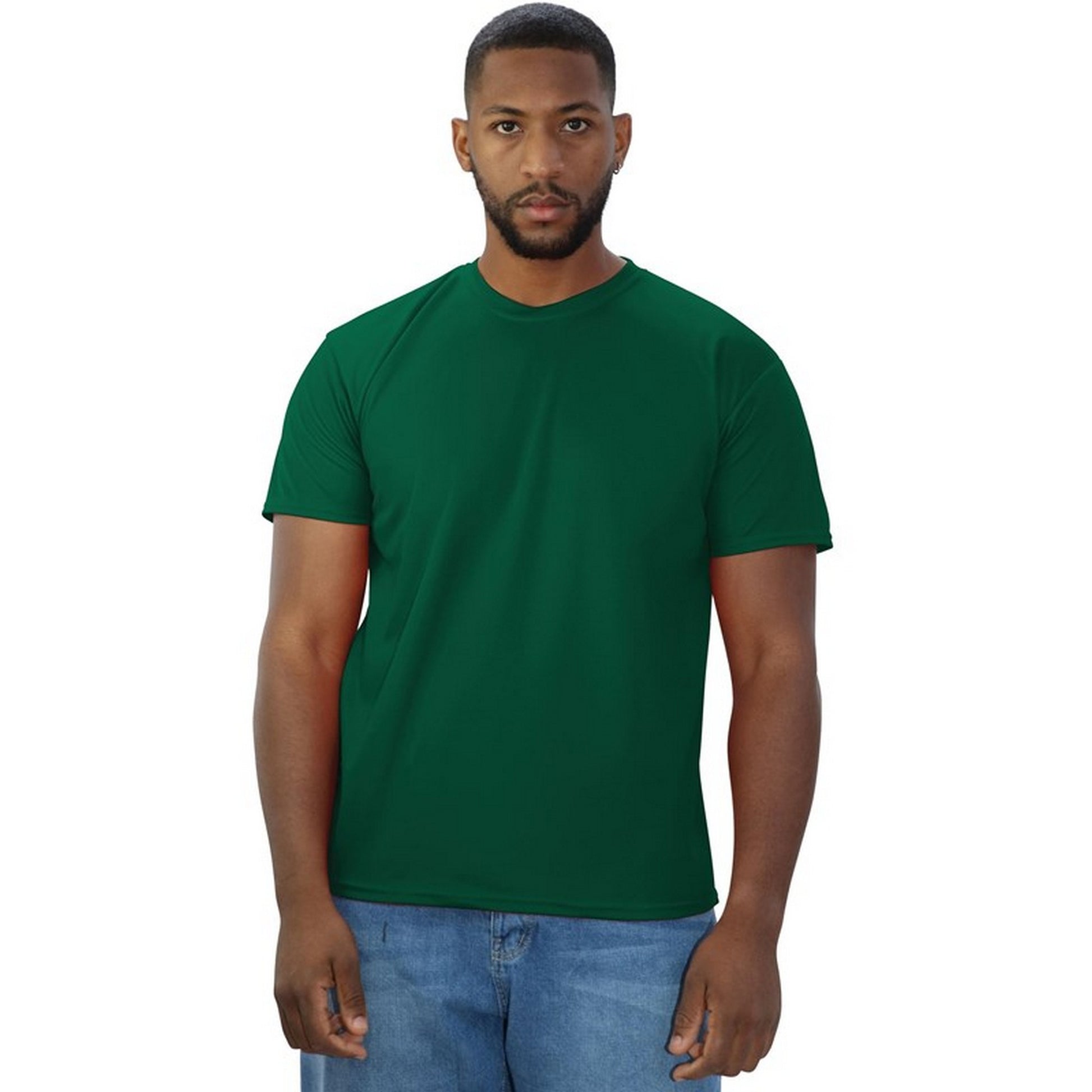 Forest Green - Side - Casual Classics Mens Original Tech T-Shirt