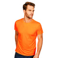 Cyber Orange - Back - Casual Classics Mens Original Tech T-Shirt