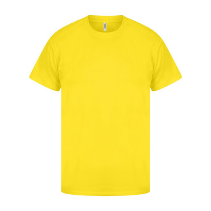 Cyber Yellow - Front - Casual Classics Mens Original Tech T-Shirt