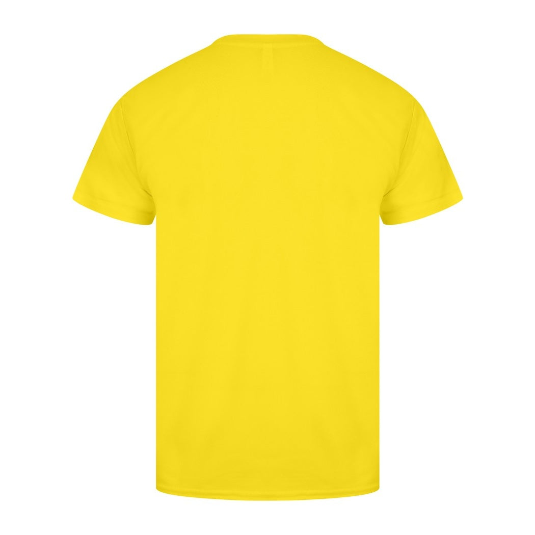 Cyber Yellow - Back - Casual Classics Mens Original Tech T-Shirt