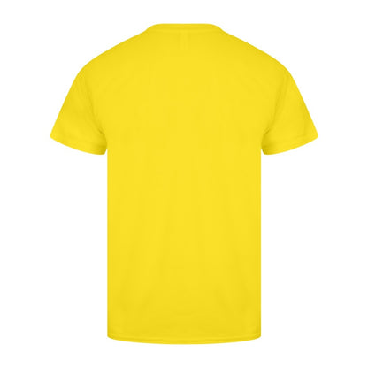 Cyber Yellow - Back - Casual Classics Mens Original Tech T-Shirt