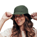 Olive Green - Side - Atlantis Cotton Bucket Hat