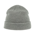 Grey Melange - Back - Atlantis Woolly Wool Blend Beanie