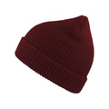 Burgundy - Front - Atlantis Woolly Wool Blend Beanie