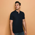 Navy - Back - Casual Classic Mens Eco Spirit Organic Polo Shirt