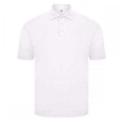 White - Front - Casual Classics Mens Original Tech Pique Polo Shirt