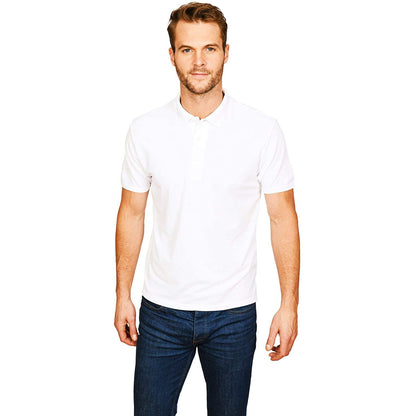 White - Back - Casual Classics Mens Original Tech Pique Polo Shirt