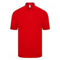 Red - Front - Casual Classics Mens Original Tech Pique Polo Shirt