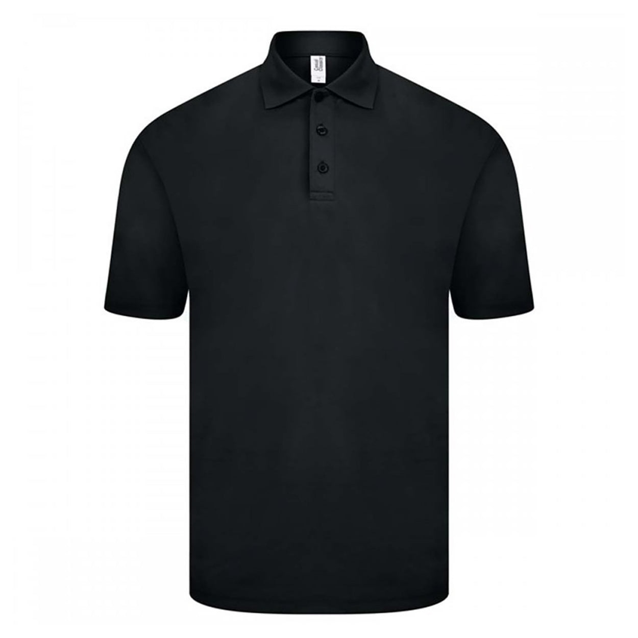 Black - Front - Casual Classics Mens Original Tech Pique Polo Shirt