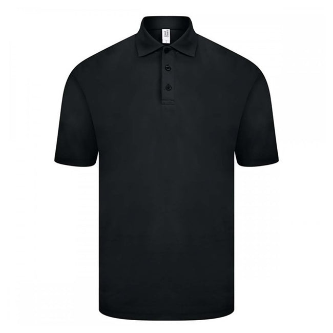 Black - Front - Casual Classics Mens Original Tech Pique Polo Shirt