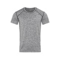 Heather - Front - Stedman Mens Sports Reflective Recycled T-Shirt