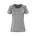 Heather - Front - Stedman Womens-Ladies Reflective Recycled Sports T-Shirt