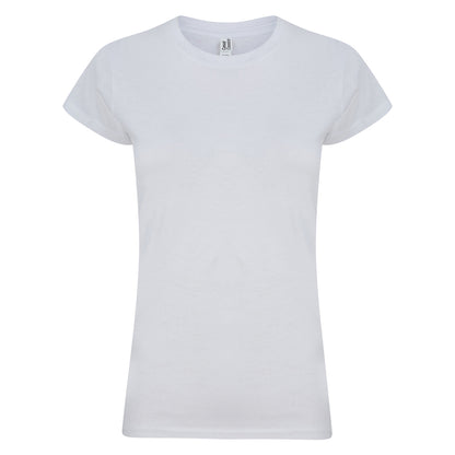 White - Front - Casual Classic Womens-Ladies T-Shirt