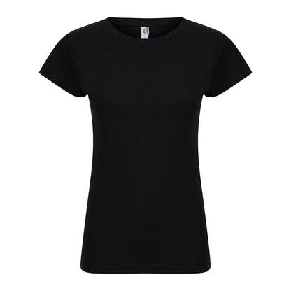 Black - Front - Casual Classic Womens-Ladies T-Shirt