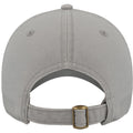 Grey - Back - Atlantis Groovy Canvas 6 Panel Cap