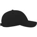 Black - Side - Atlantis Groovy Canvas 6 Panel Cap