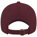 Burgundy - Back - Atlantis Groovy Canvas 6 Panel Cap