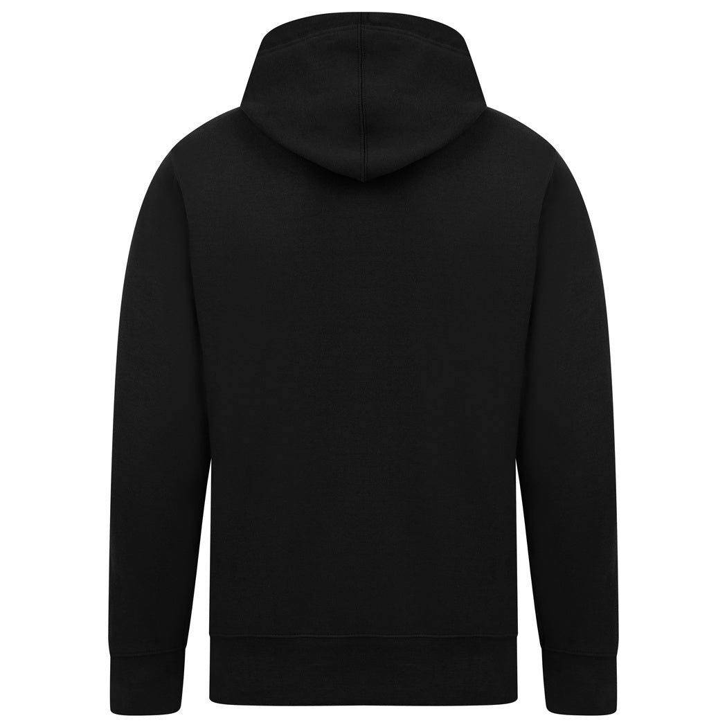 Black - Back - Casual Classics Mens Ringspun Cotton Hoodie