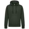 Forest Green - Front - Casual Classics Mens Ringspun Cotton Hoodie