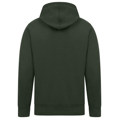 Forest Green - Back - Casual Classics Mens Ringspun Cotton Hoodie