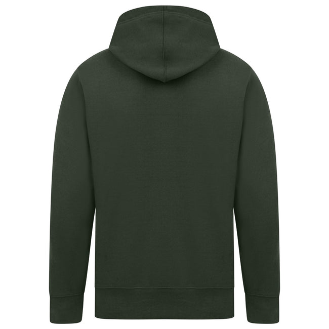 Forest Green - Back - Casual Classics Mens Ringspun Cotton Hoodie