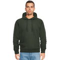 Forest Green - Side - Casual Classics Mens Ringspun Cotton Hoodie