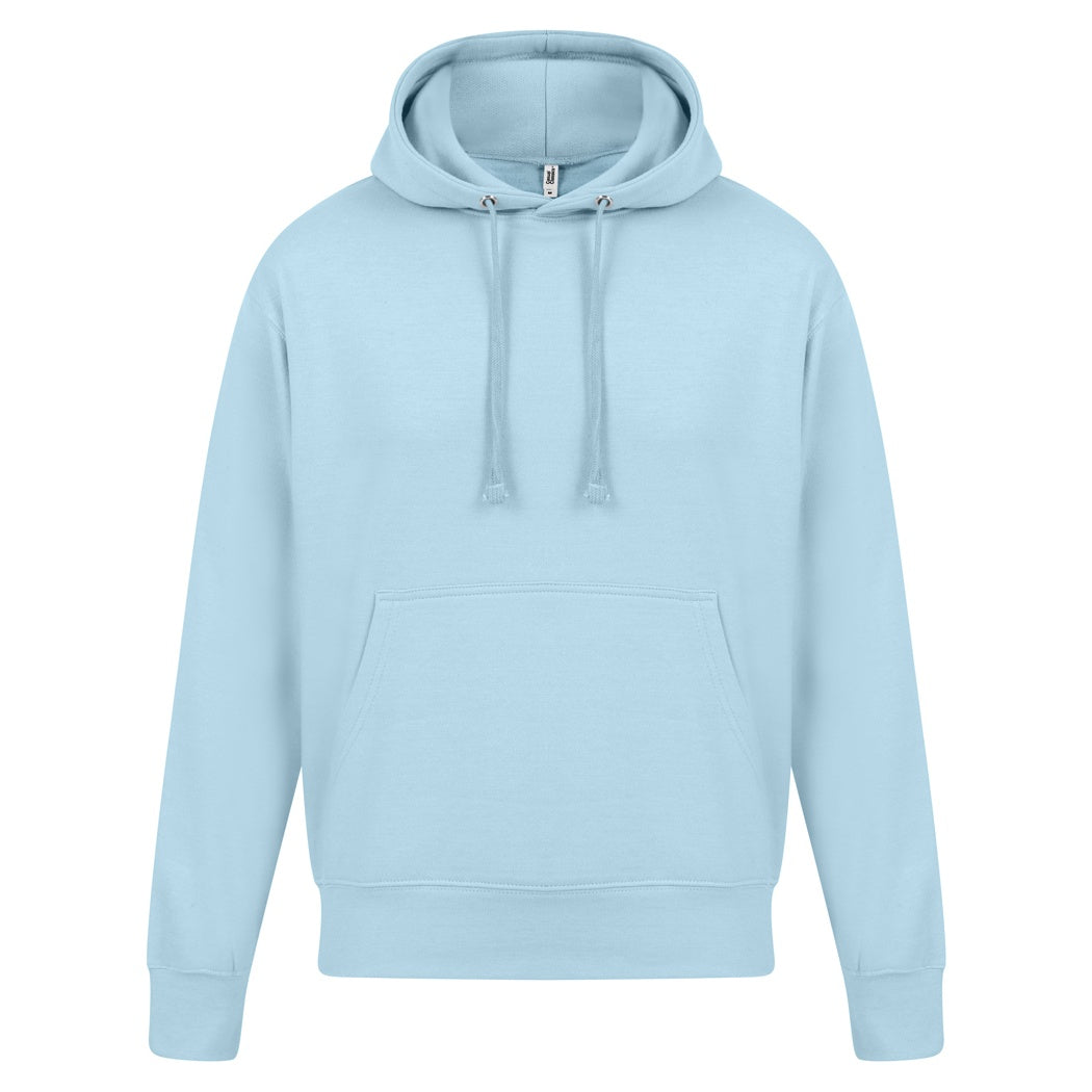 Light Blue - Front - Casual Classics Mens Ringspun Cotton Hoodie