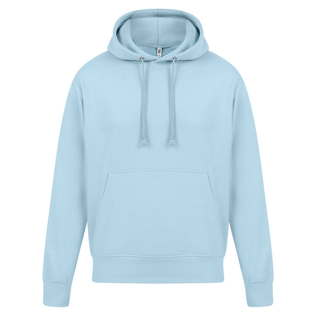 Light Blue - Front - Casual Classics Mens Ringspun Cotton Hoodie